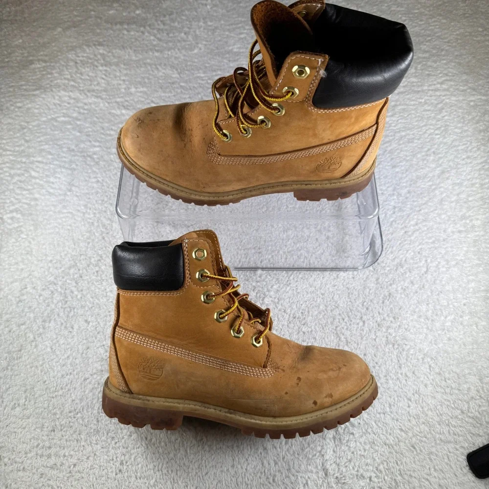 Timberland 6 Inch Premium Waterproof Boots Wheat Nubuck Leather 6.5 M / 8 W